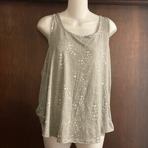 Eddie Bauer Brand Size Large Women's Stars Constellations Gray Pajama Set Tank